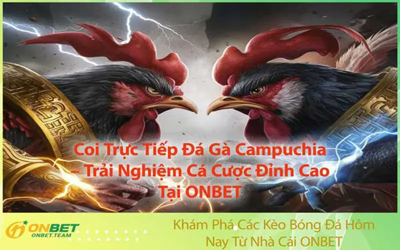 Coi Trực Tiếp Đá Gà Campuchia – Trải Nghiệm Cá Cược Đỉnh Cao Tại ONBET
