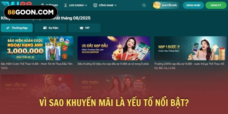 Banner khuyến mãi VU88 nổi bật